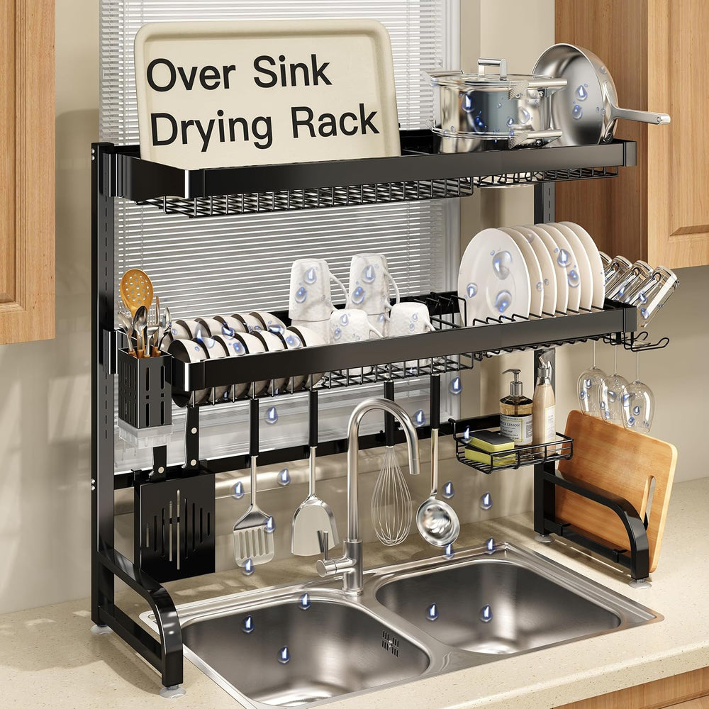 Sink Dish Drainer Drying Rack Stainless Steel Length