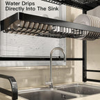 Sink Dish Drainer Drying Rack Stainless Steel Length