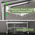 Sink Dish Drainer Drying Rack Stainless Steel Length