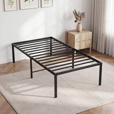 Size 16 Inch Bed Frame Metal Platform Mattress