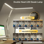 Skyleo LED Desk Lamp Double Head Light