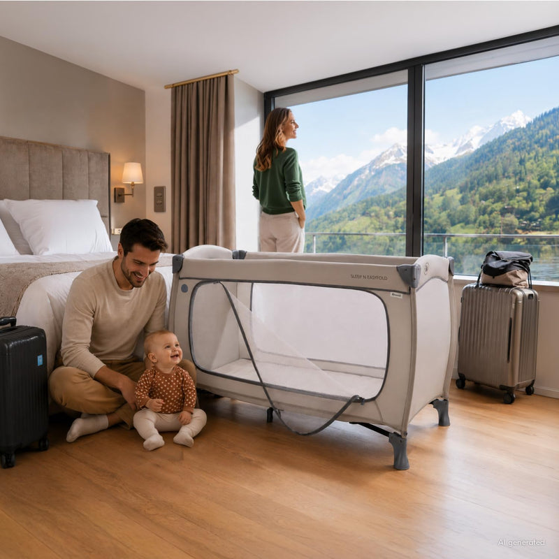 Sleep N Easyfold Travel Cot with Carry Bag