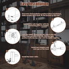 Sliding Library Ladder Hardware Carbon Steel Material Rail