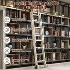Sliding Library Ladder Hardware Carbon Steel Material Rail