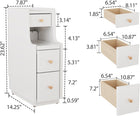 White(3 Drawers-60h Cm)
