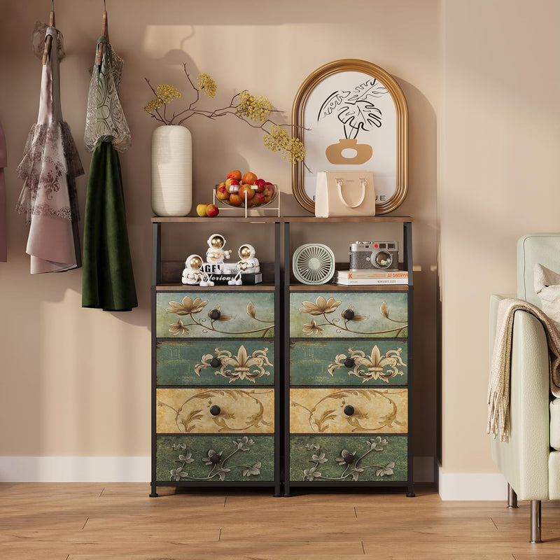 Slim Chest of Drawers with 4 Bedside Table