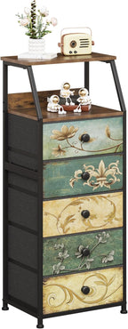 Slim Chest of Drawers with 4 Bedside Table