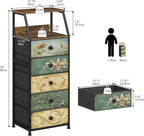 Slim Chest of Drawers with 4 Bedside Table