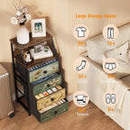 Slim Chest of Drawers with 4 Bedside Table