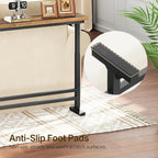 Slim Console Table Height-Adjustable Behind Sofa