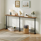 Slim Console Table Height-Adjustable Behind Sofa