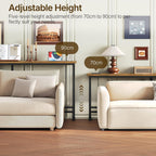 Slim Console Table Height-Adjustable Behind Sofa