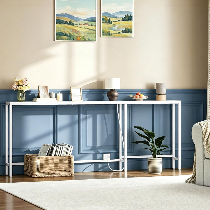 Slim Console Table Narrow Sofa