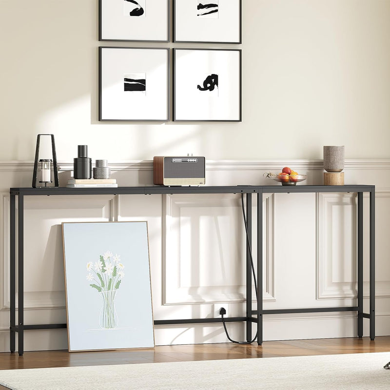 Slim Console Table Narrow Sofa
