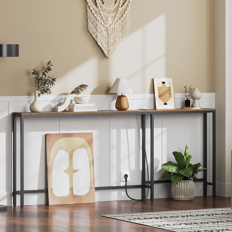 Slim Console Table Narrow Sofa