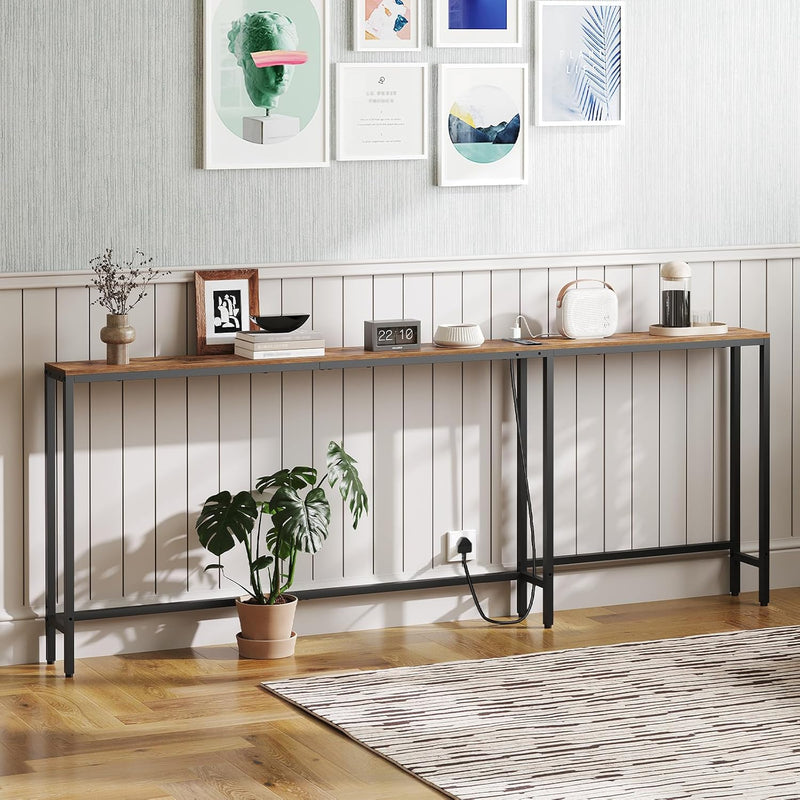 Slim Console Table Narrow Sofa