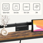 Slim Console Table with Adjustable Height