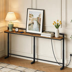 Slim Console Table with Adjustable Height