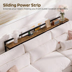 Slim Console Table with Adjustable Height