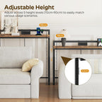 Slim Console Table with Adjustable Height