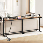 Slim Console Table with Adjustable Height