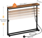 Slim Console Table with Adjustable Height Behind Sofe (Set of 2)