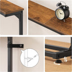 Slim Console Table with Adjustable Height Behind Sofe (Set of 2)