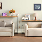 Slim Console Table with Adjustable Height Behind Sofe (Set of 2)