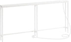 Slim Console Table with Charging Station