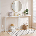 Slim Console Table with Charging Station