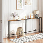 Slim Console Table with Charging Station