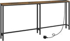 Slim Console Table with Charging Station 180CM