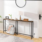 Slim Console Table with Charging Station 180CM