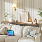 Slim Console Table with Charging Station 180CM