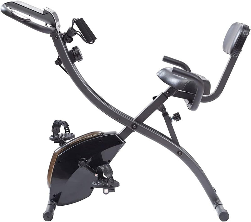 Slim Cycle 2-In-1 Stationary Flat Fold Exercise Bike