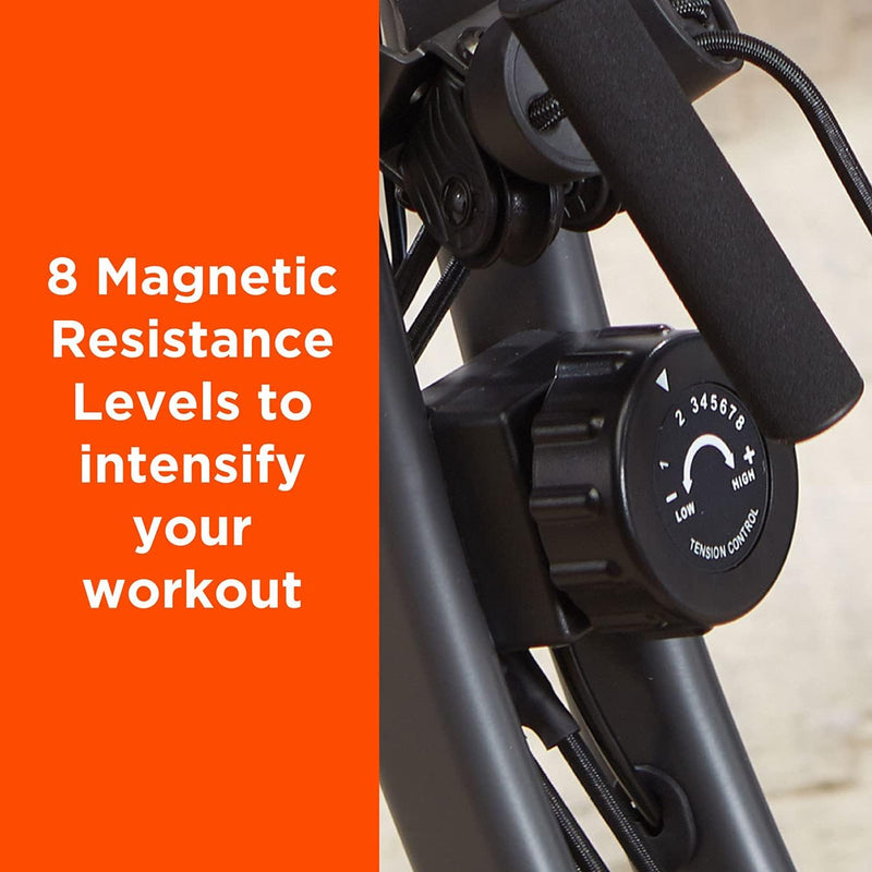 Slim Cycle 2-In-1 Stationary Flat Fold Exercise Bike