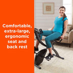Slim Cycle 2-In-1 Stationary Flat Fold Exercise Bike