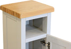 Slim Display Cabinet Snow Painted Storage Unit