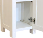 Slim Display Cabinet Snow Painted Storage Unit