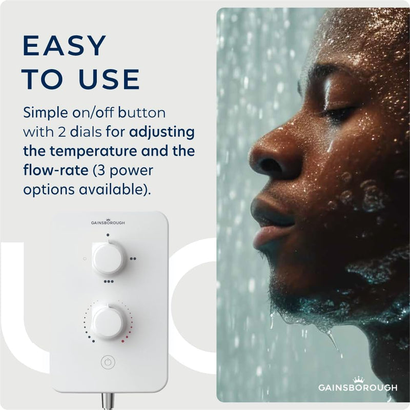 Slim Duo Electric Shower 10.5KW Polar