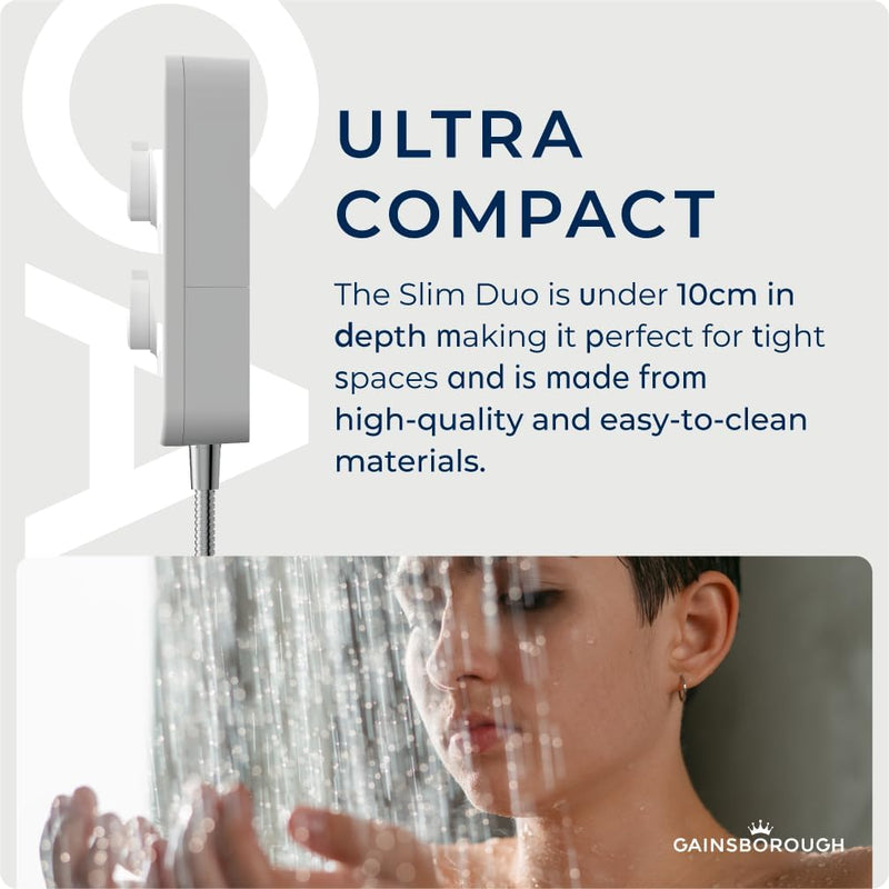 Slim Duo Electric Shower 10.5KW Polar
