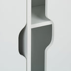 Slim Rolling Cabinet 3 Compartments 2 Shelves 71x70x20