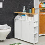 Slim Rolling Cart Toilet Brush Holder 79x17x75CM