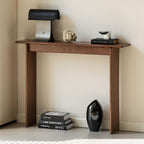 Slim Solid Oak Console Table for Entryway Narrow