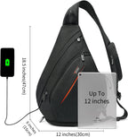 Sling Bags for Men 8 Pockets One Shoulder