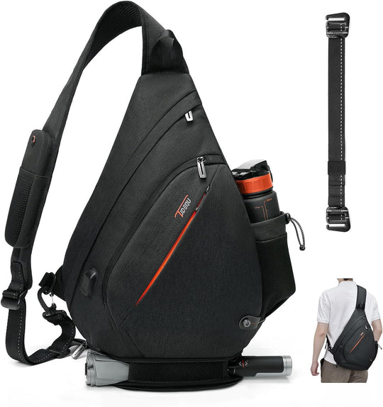 Sling Bags for Men 8 Pockets One Shoulder