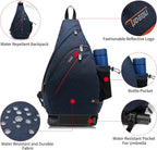Sling Bags for Men 8 Pockets One Shoulder