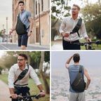 Sling Bags for Men 8 Pockets One Shoulder