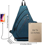 Sling Bags for Men 8 Pockets One Shoulder
