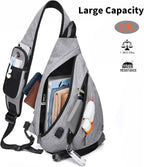 Sling Bags for Men 8 Pockets One Shoulder